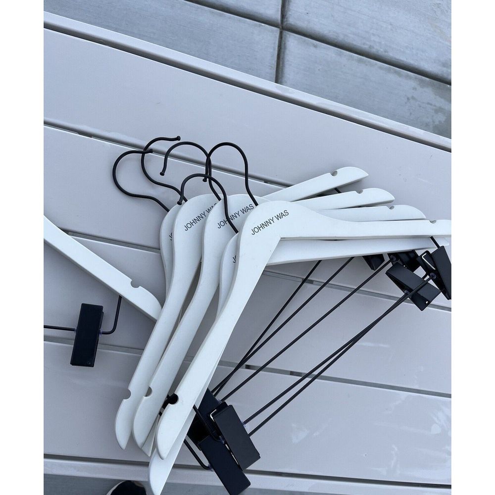 Johnny Was 6 Piece Hanger Set- One Size  White